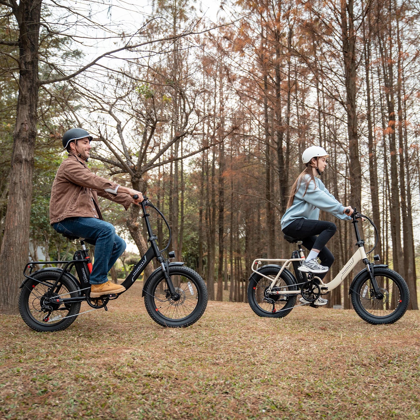 INVANTI Tide 2 Electric Bike, 20" Fat Tire Step-Thru Electric Bicycle, 900W Peak Motor 45 Miles 20MPH Top Speed