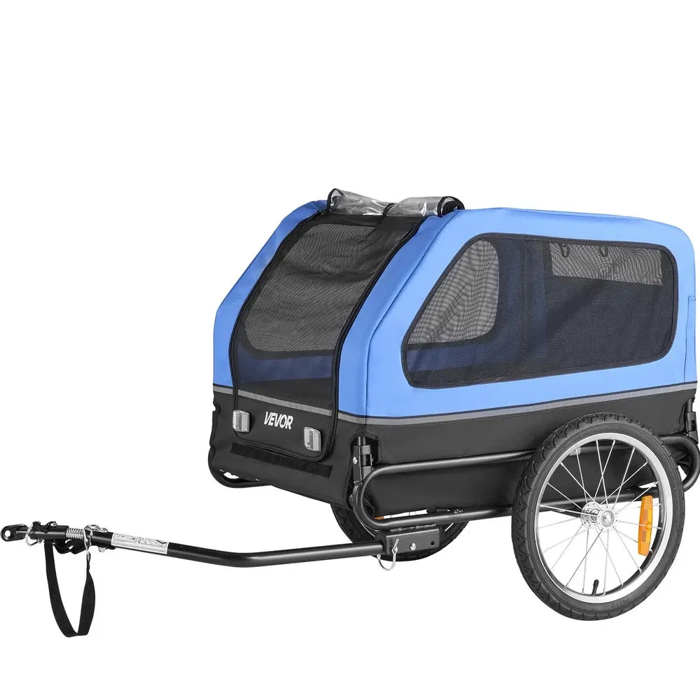 Dog Bike Trailer, Supports up to 88 lbs, Pet Cart Bicycle Carrier for Small & Large Dogs, Easy Folding Frame with Quick