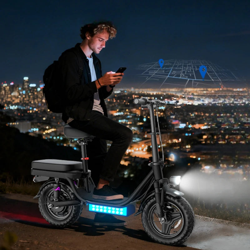 Scooter Electric 14 26 Inch 1000w 30-50mph 30-60miles 48v 10ah 15ah Battery,free Local Shipping Certified Ul2849 Electric Bike
