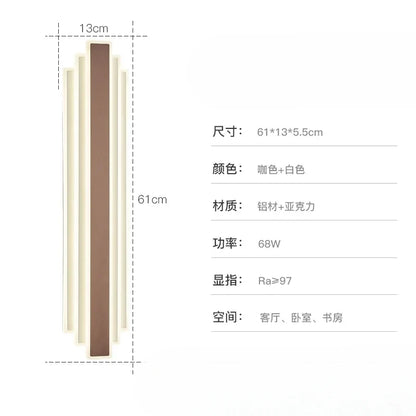 Wall Lamp Northern Europe Light Luxury High-end Long Living Room Background Wall Staircase Aisle Bedroom Bedside Wall Light
