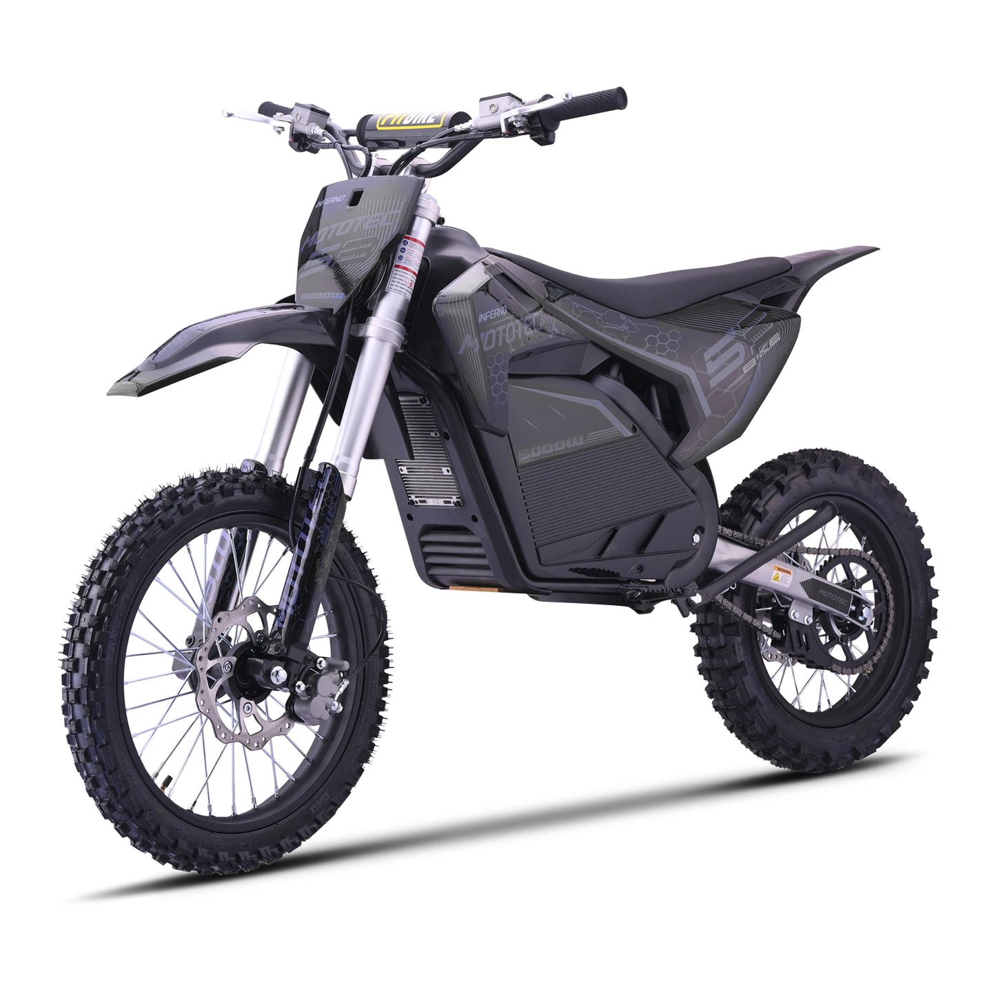 KOOZ HP117E 72V 5000W Pro Electric Dirt Bike for Adults,3 Speed Modes Electric Motorcycle Up to 50 MPH & 40 Miles Long-Range