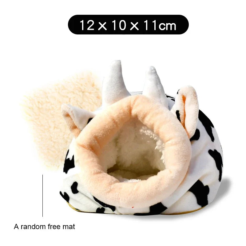 Hamster Supplies Cotton Nest Pet Rat Hammock Hedgehog Squirrel Soft Warm Insulated Winter Cottage Small Pet Sleeping Bed
