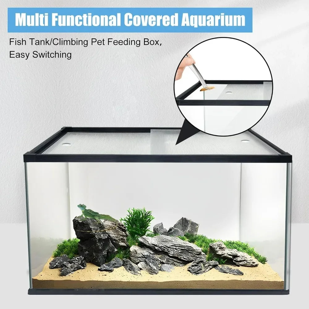Thick Ultra Clear Glass Large Fish Tank 29 Gallon for High End Enthusiasts