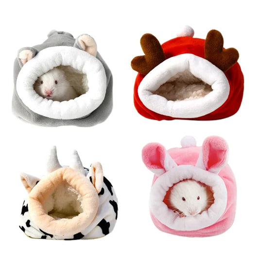 Hamster Supplies Cotton Nest Pet Rat Hammock Hedgehog Squirrel Soft Warm Insulated Winter Cottage Small Pet Sleeping Bed