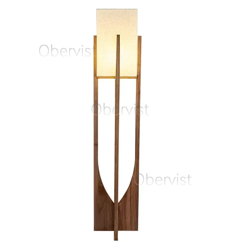 Fairbanks Floor Lamp Wooden Floor Lamp for  Living Room Bedroom Sofa Bedside Solid Nordic Designers Floor Lamps