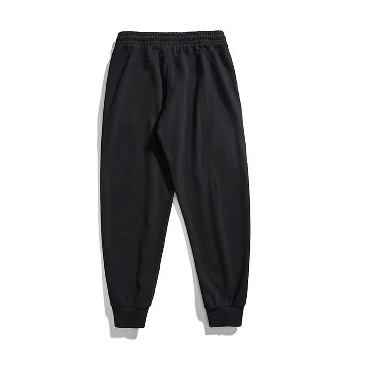 2-piece men's solid color ankle binding jogging pants, suitable for casual sports running, fitness, and outdoor activities