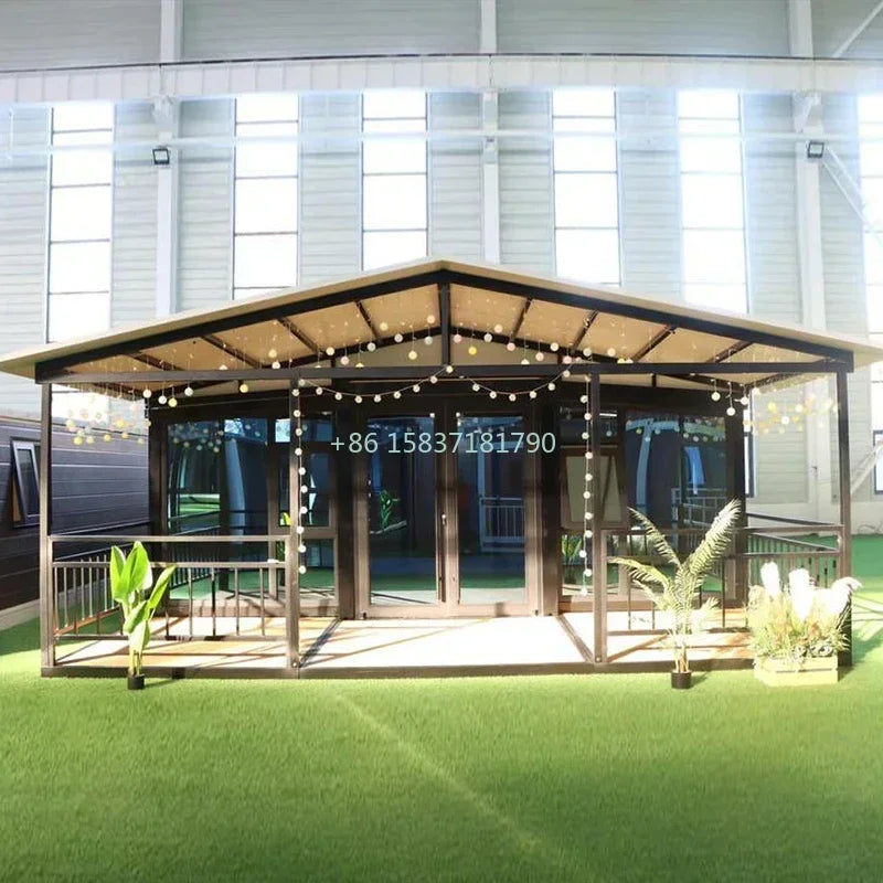 Luxury Folding Container House Prefabricated Mobile Tiny Home Container 3 Bedrooms Expandable Container House For Australia