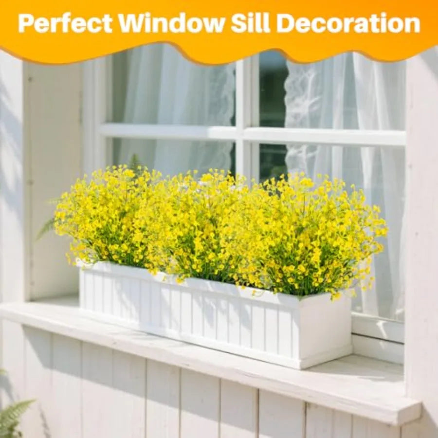 Thanksgiving Fake Flowe for tion 3PCS Artificial Flowe for Outdoo Fake Plants Indoor Plants Fall tions for Home Decor Patio Wed