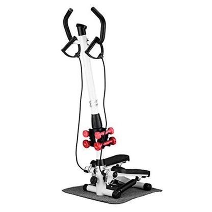 Multifunktions Indoor Stair Stepper Adjustable Climbing Machine Quiet Fitness Exercise Machine Folding Pedal Exerciser with Arm