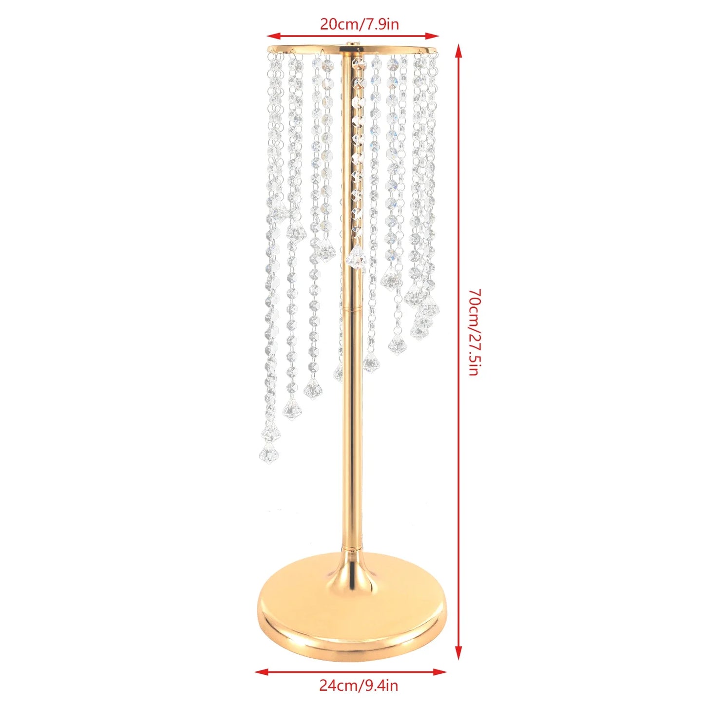 2 Pcs Large Flower Vase Table Desk Decor Wedding Home Decor Wedding Centerpieces Gold Vases 70cm Tall