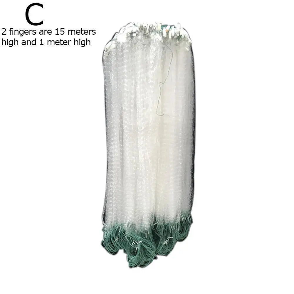 Fishing Net Single Mesh Nylon Float Trap Monofilament Gill Net Fishing Accessories For Hand Casting