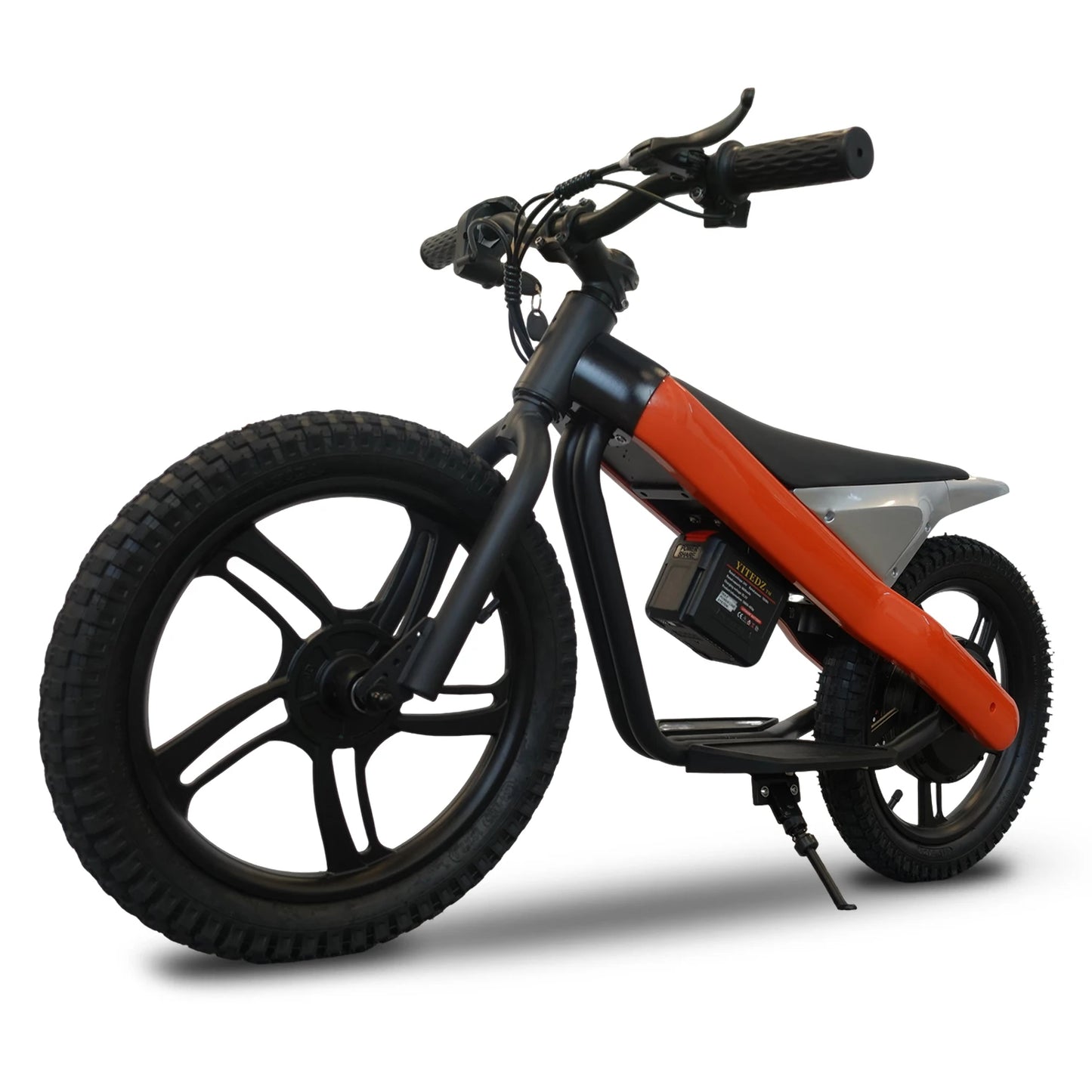 24V Electric Dirt Bike for Kids 8+, 300W Motor, Removable Battery, 15.5 mph Max Speed, 15 Miles Range, 3 Speed Mode, Orange