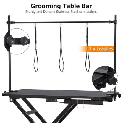 Professional Electric Grooming Table for Dogs At Home Capacity 264 LBS Dog Grooming Table Height Adjustable Pet Grooming Table