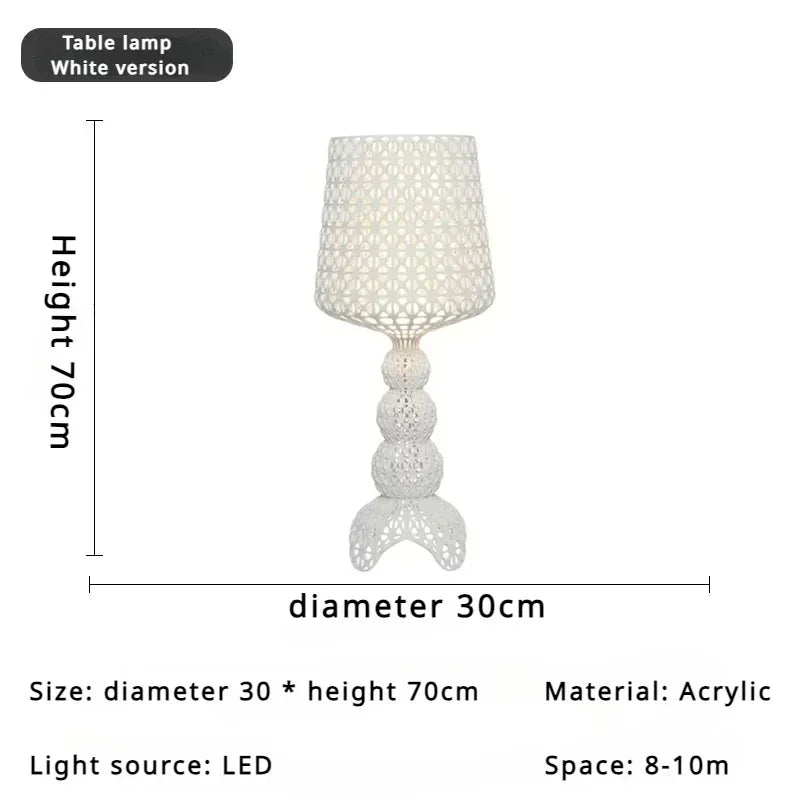 Italian Design Personality LED Floor Lamps Creative Hollow Acrylic Standing Light Living Room Bedroom Decor Lighting Fixtures