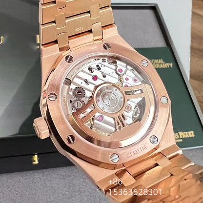 Customized Double Cycloid Hollow Out 41mm 15510 Watch 316L Luxurious Waterproof Mechanical Man Watch
