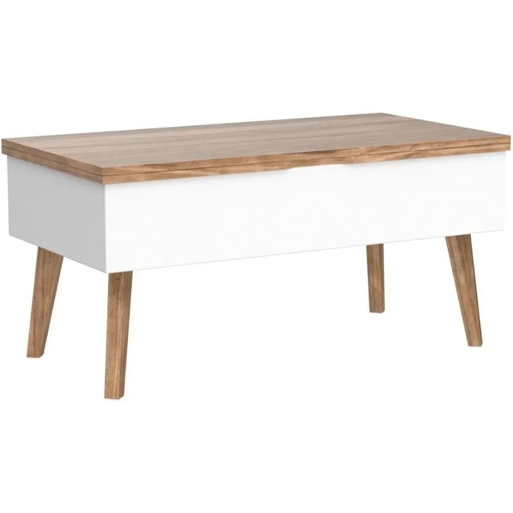 3 in 1 Lift Top Coffee Table, Ten Minutes Install Multifunction Coffee Table, Coffee Table Converts to Dining Table, Lift Top Di