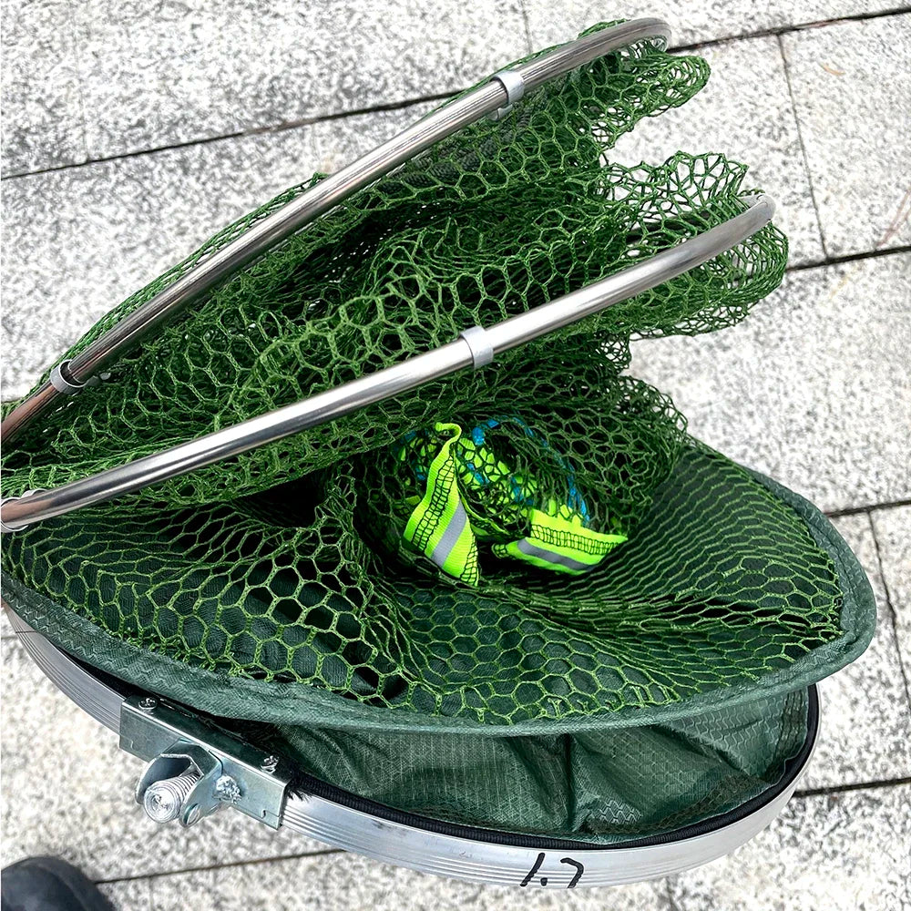 Folding Fishing Net 1.7m 2m 2.5m 3m Shrimp Fish Trap Carp Large Creel Feeder Crab Catchers Surfcasting Accessories Cast Network