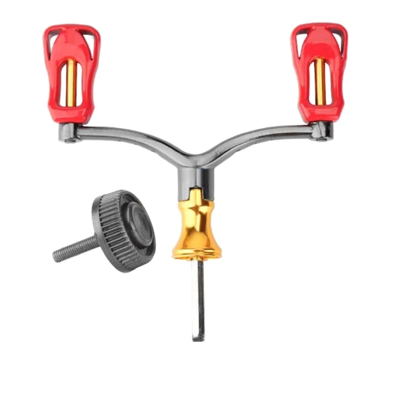 Fishing Reel Double Arm Fishing Reel Handle Arm Grip for Baitcasting Reel, Spinning Fishing Reel Handle