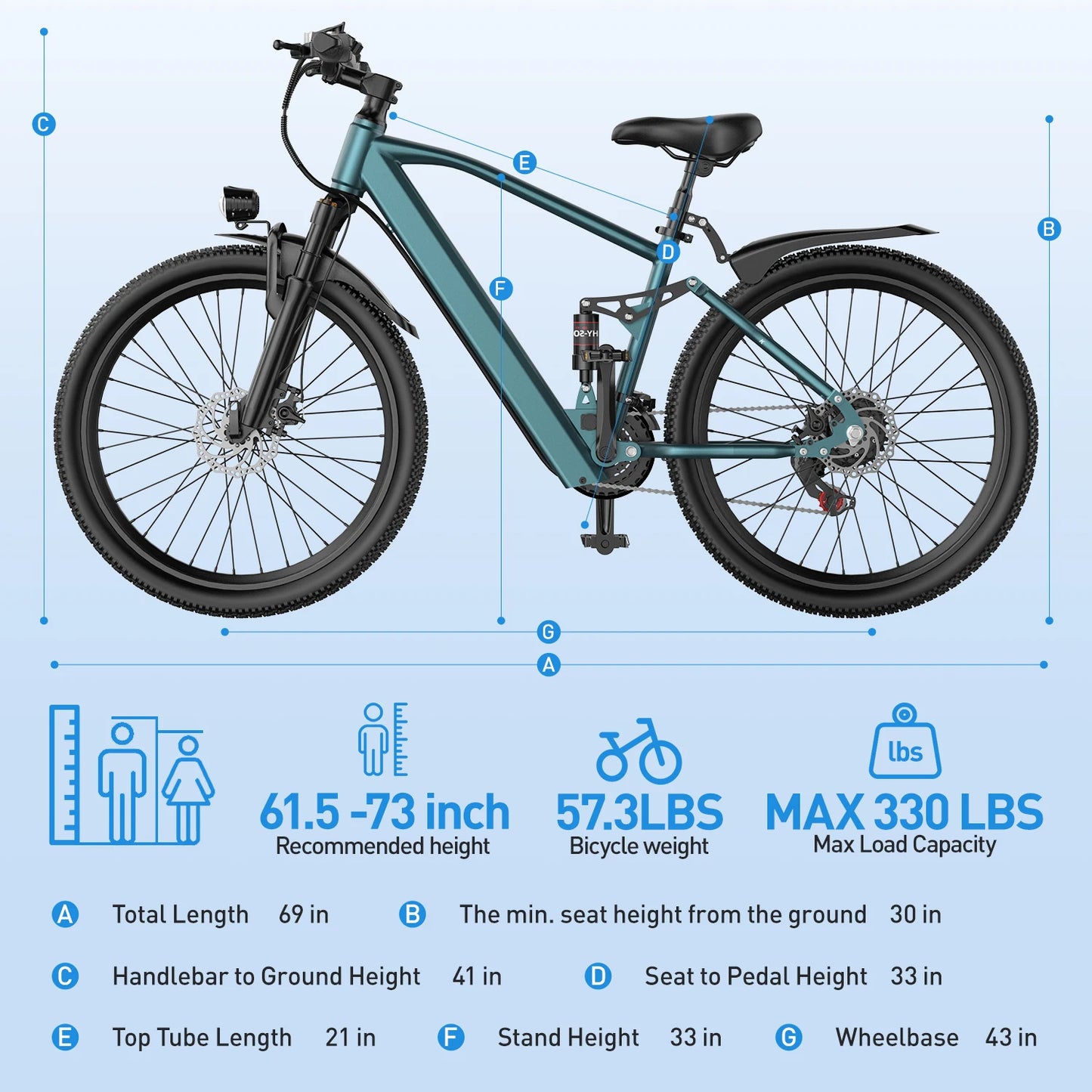 26'' 24'' Electric Motorcycles Mountain Bike For Adults 36V 13Ah/10Ah 500W Motor Ebike Electric Scooter Electric Dirt Bike