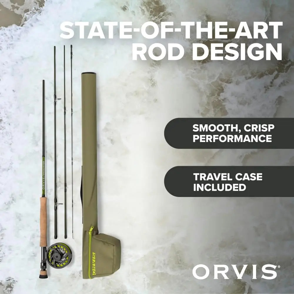 4-Piece Fly Fishing Rod and Reel Combo with Smooth Performance, Includes Reel, Line, Backing & Leader