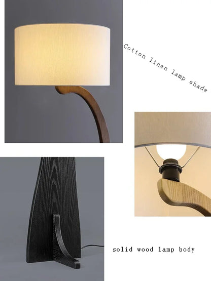 Modern Wooden Floor Lamp Home Decor Led Night Lights Living Room Sofa Standing Lamp for Bedroom Lighting for Living Room