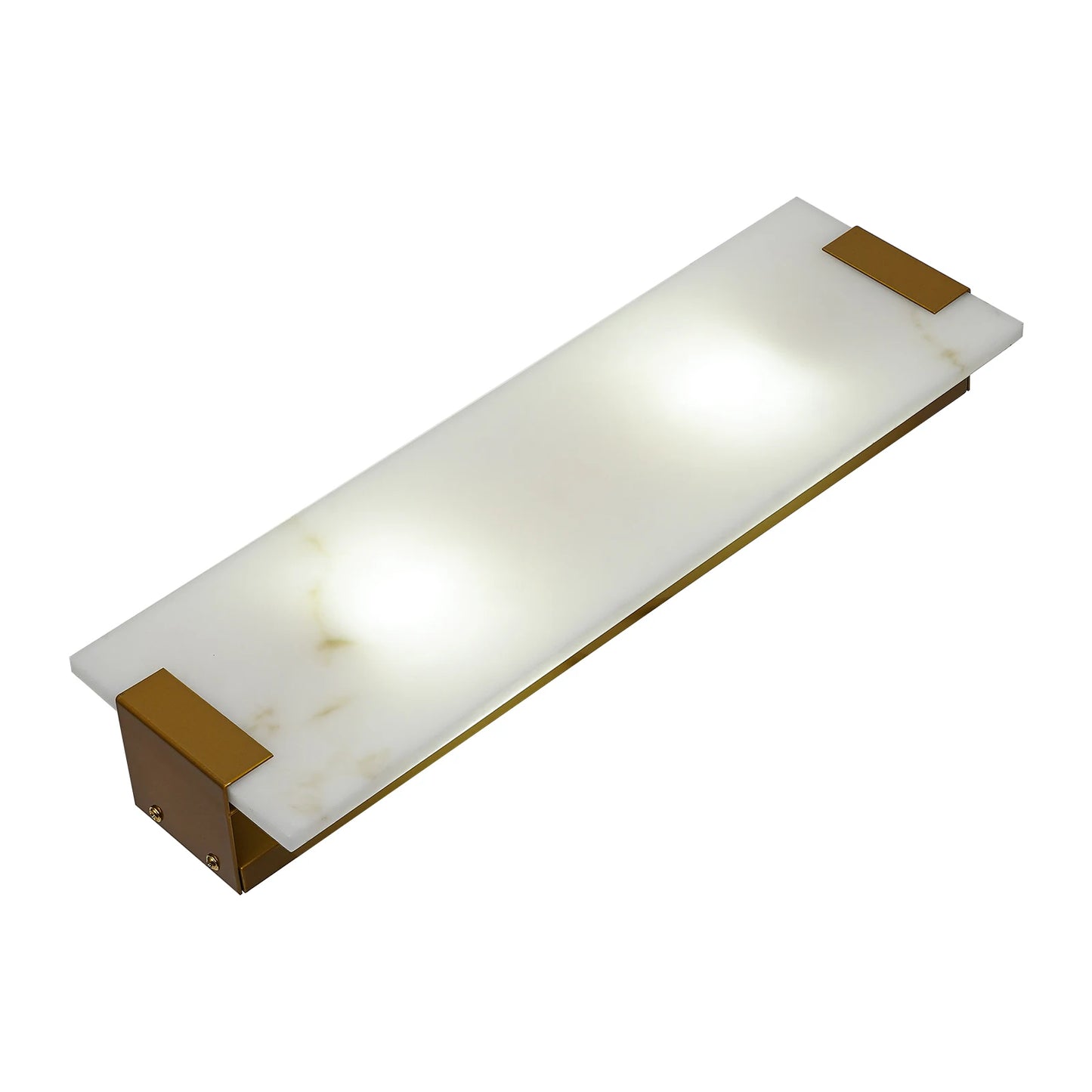 Rectangular G9 Light Wall Lamp Hand-Carved Alabaster Sconce Bedroom Kitchen