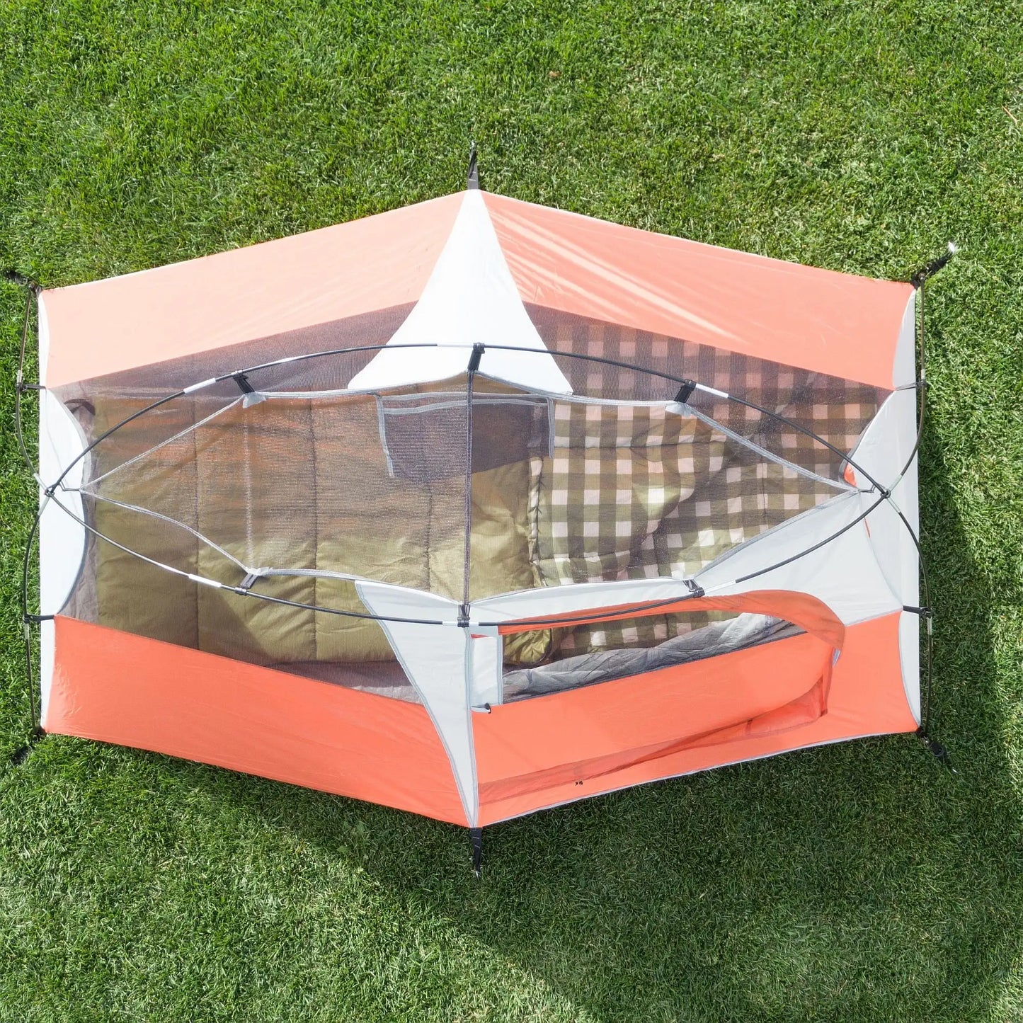 Oversized 1-Person Hiker Tent, with Large Door for Easy Entry, Floor Area - 7' x 5, Assembled Weight - 3.96 lbs.