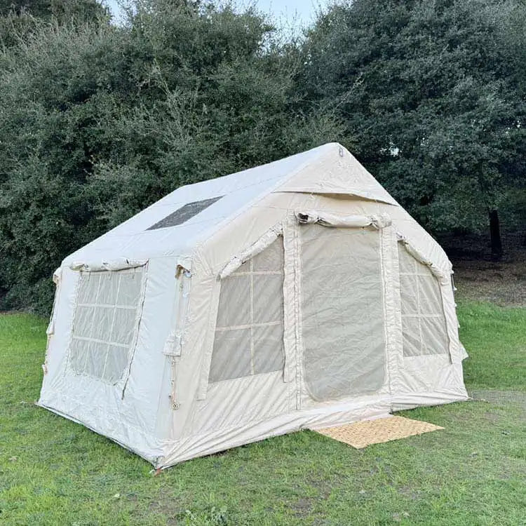 Outdoor Easy Setup Waterproof Air Inflatable Cabin Camping Tent House With Hand Pump