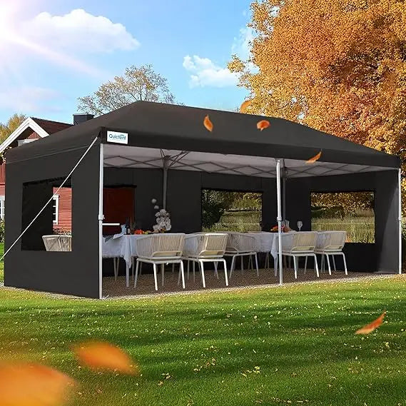 10x20 ft Pop up Canopy with Sidewalls Easy up Canopy Tent Instant Shelter with Windows for Outdoor Event Party