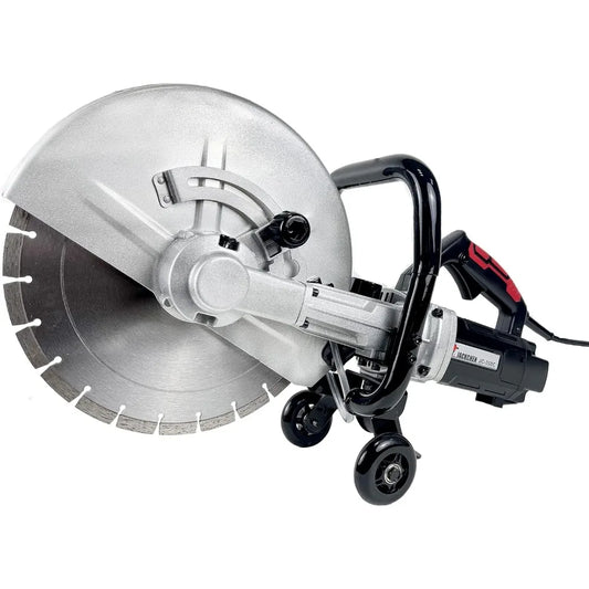 14 Inches Concrete Saw Electric Powered 3000W Cut-Off Saw, 110V 4.8 Cut Depth and Electric Grinder With Diamond Blade