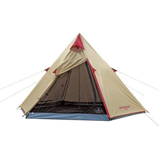 Aluminum Frame 300UV Rated UA-16 Tipi Style 3-Person Tent with PU Coating and Carry Bag