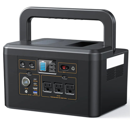 Portable Power Station 650W (1200W Peak), 576Wh Solar Generator, LiFePO4 Battery 3.5 Hour Fast Charging, Solar, Customized