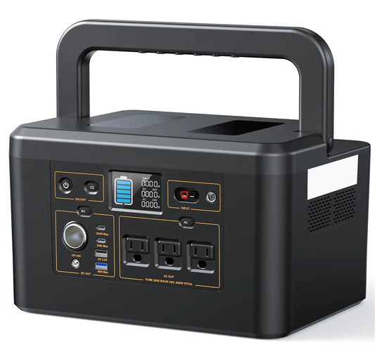 Portable Power Station 650W (1200W Peak), 576Wh Solar Generator, LiFePO4 Battery 3.5 Hour Fast Charging, Solar, Customized