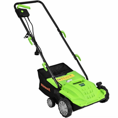 13" Electric Lawn Dethatcher w/ Collection Bag and Removable Blades Multifunctional Grass Trimmer Garden Trimming Machine