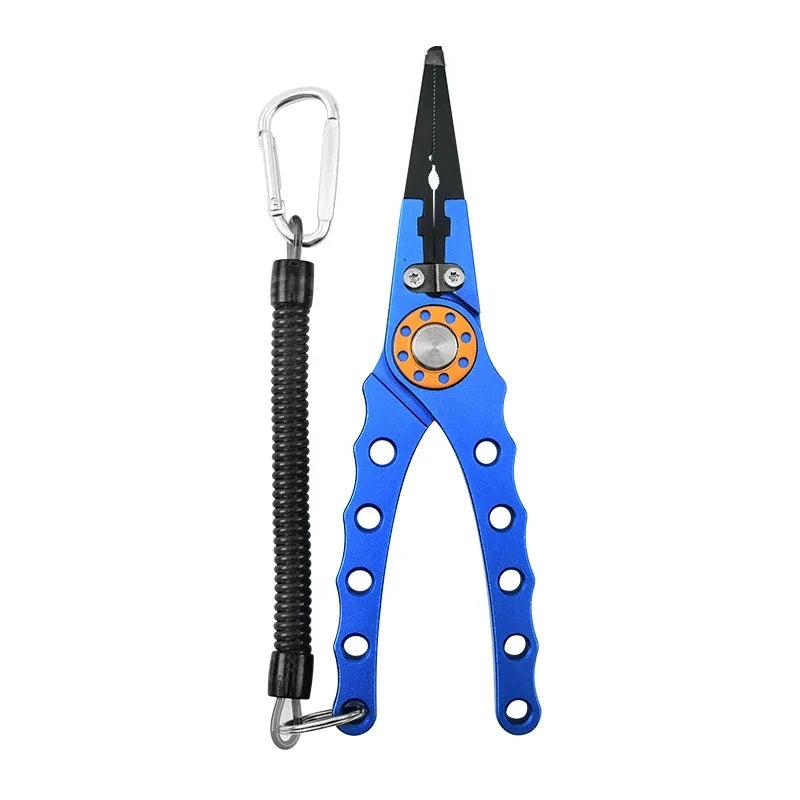 Fishing Pliers Line Cutter Multifunctional Knot Aluminum Alloy Scissors Hook Remover 150g 20CM Fishing Equipment