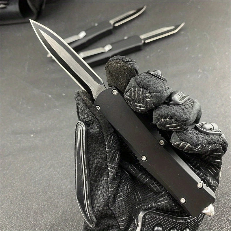 All Black A07 Pocket Folding Knife Multitool Survival Outdoor Portable Hunting Self-defense Tactical Multitool Hand Knife EDC