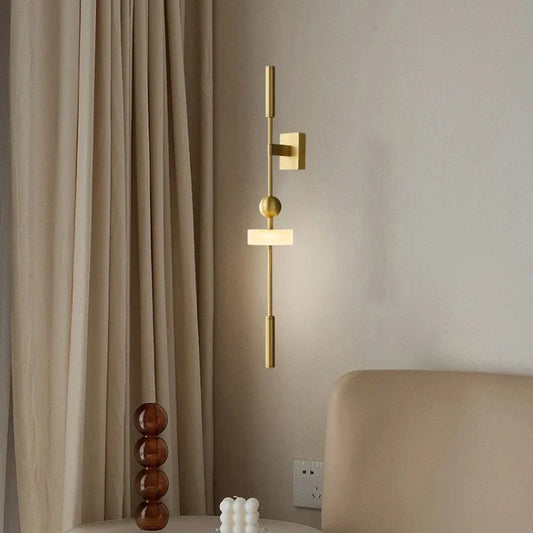 Novelty Brass Wall Light White Acrylic 3 Changeable New Style For Parlor Bathroom Dining Room Bedroom Aisle Dropshipping