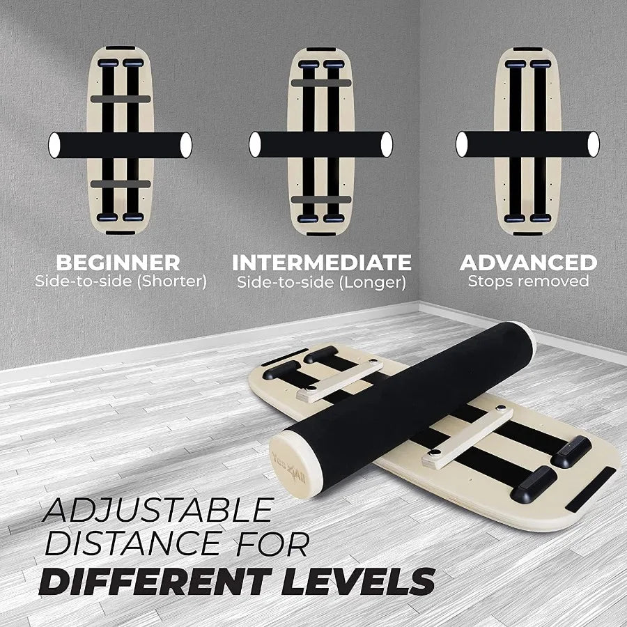 Balance Board Sports Trainer Surf Trainer Board With Adjustable Stoppers for Enhanced Core Strength and Balance Control in Indo