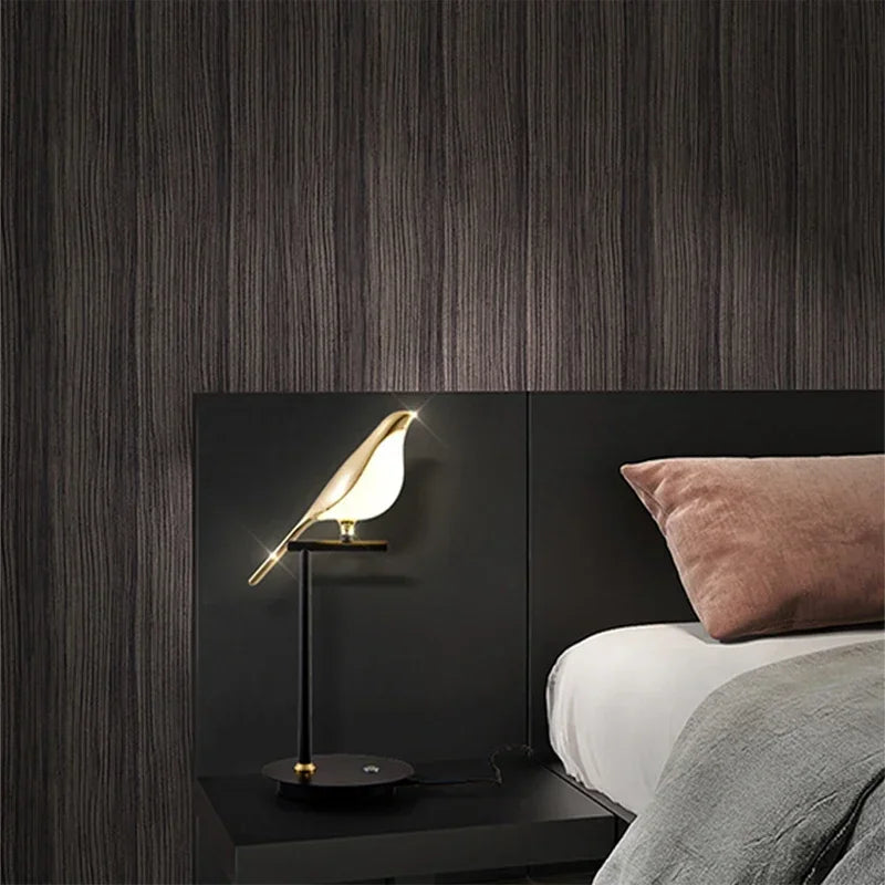 Scandinavia Designer LED Floor Lamps with Bird Illumination Table Desk Light for Bedroom Living Room