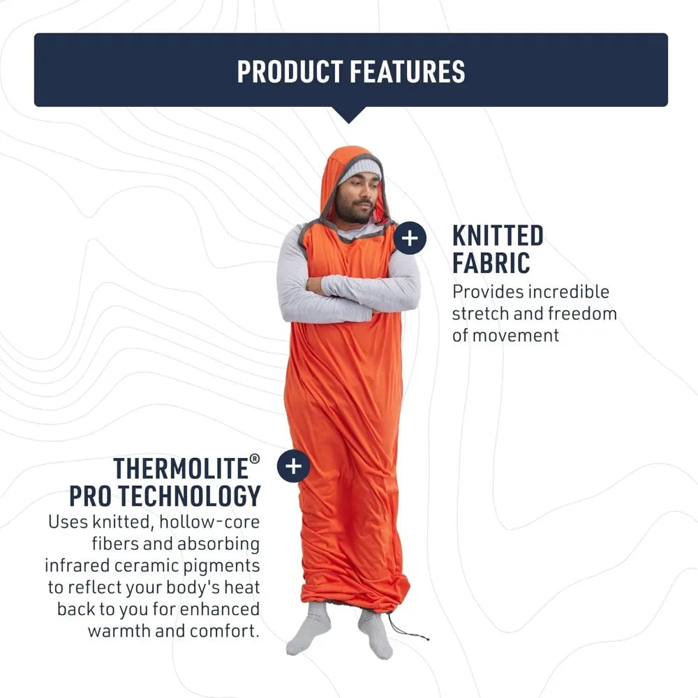 Insulated Sleeping Bag Liner for Outdoor Adventure and Camping with Maximum Comfort and Warmth