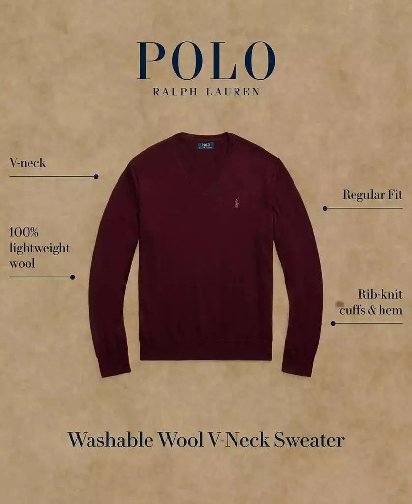 Polo Ralph Lauren | Men's Washable Wool V-Neck Sweater