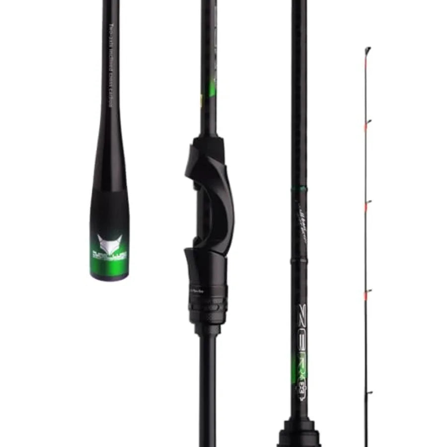 Zero Ultralight Fishing Rod Solid Tip 40 Ton Carbon Fiber Spinning Casting Rod 2 or 5Piece Extra Fast Fast Action OneP
