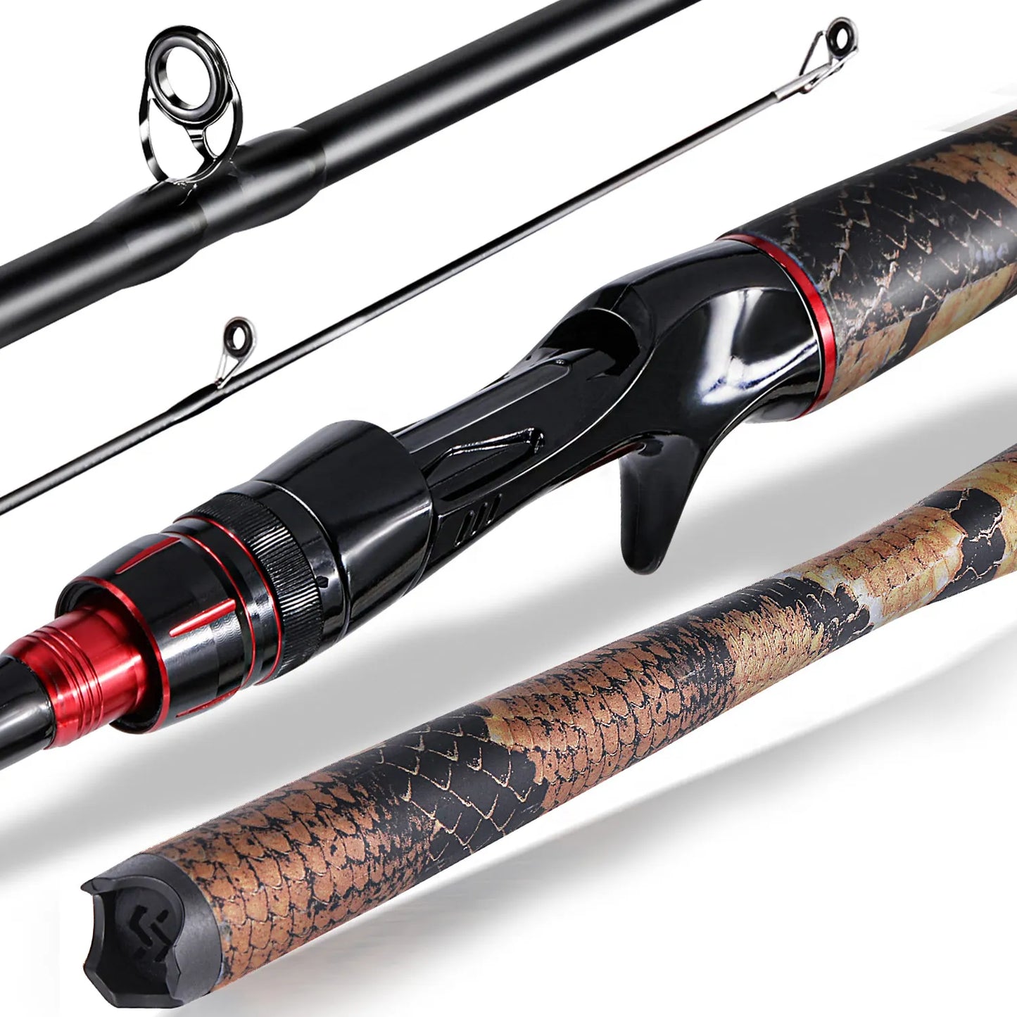 Sougayilang 1.8m/1.98m/2.1m Spinning Casting Fishing Rod Ultralight Weight Carbon Fiber for Travel Freshwater Fishing Pesca