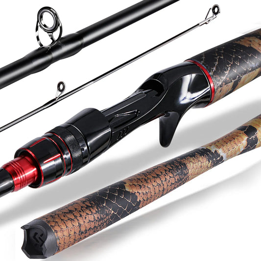 Sougayilang 1.8m/1.98m/2.1m Spinning Casting Fishing Rod Ultralight Weight Carbon Fiber for Travel Freshwater Fishing Pesca