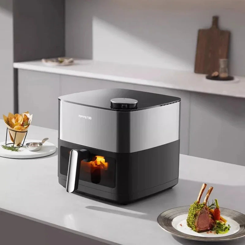 air fryer household new large-capacity double heat source no-turn-over visual electric fryer electric oven cooking machine