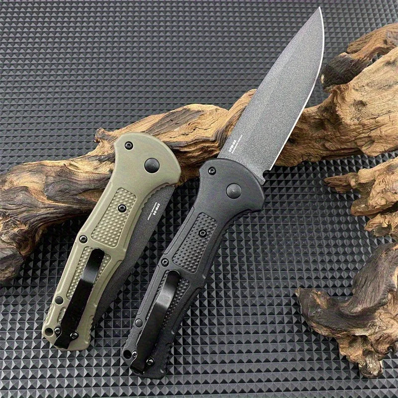 BM 9070 Folding Pocket Knife Drop Point Plain Blade Grivory Handle Hunting Camping Tactical Combat Self-defense Multitool Knives