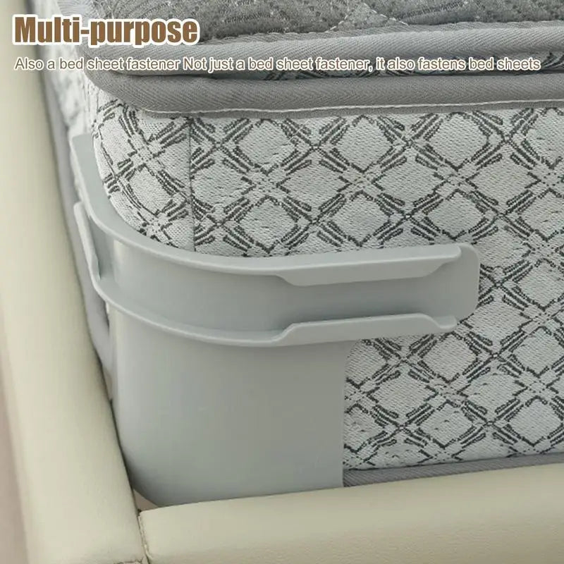 4Pcs Bed Sheet Grippers Bed Sheet Holder with Lock Strips Tight Heavy Duty Detachable Fitted Sheet Straps Bedding Accessories