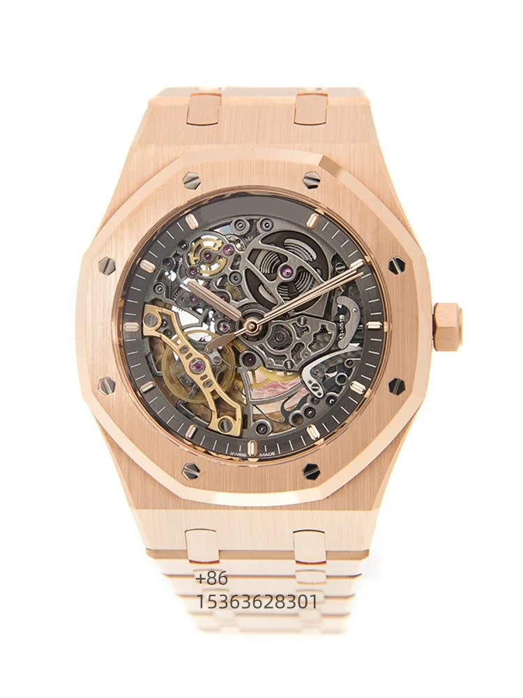 Customized APS Factory Double Cycloid Hollow Out 41mm 15407 Watch 904L Luxurious Waterproof Mechanical Man Watch