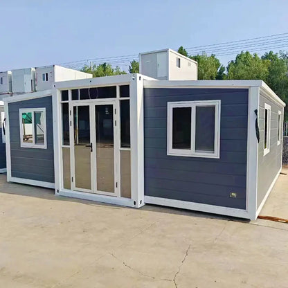 Prefabricated Mobile Home Luxury 20ft 40ft Portable Prefab Modular House 2 3 Bedrooms Container House For Family Outdoor Living