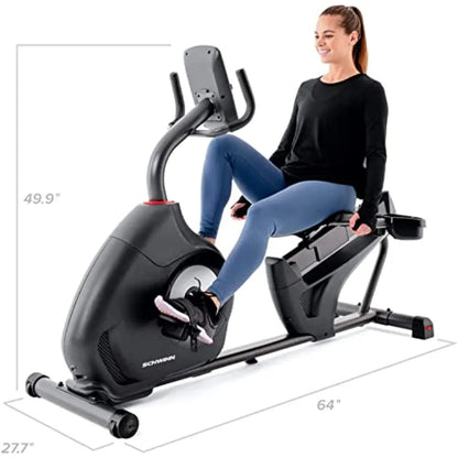Recumbent Bike Series for Home Fitness with Ergonomic Design Black Frame Durable Steel Construction Adjustable Seat and Resista